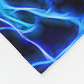 Couverture Polaire Éclair électrique néon bleu Tesla Coil (Coin)