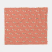 Couverture Polaire Éclair rose tendre (Devant (Horizontal))