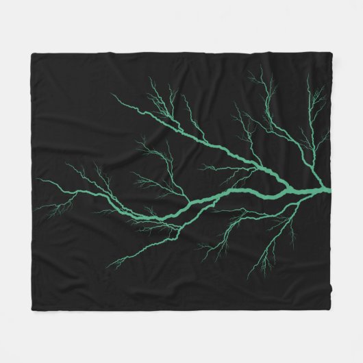 Couverture Polaire Éclair vert (Devant (Horizontal))