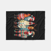 Couverture Polaire Éclairage Casquette de poulets de Noël Festif Ferm (Devant (Horizontal))