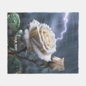 Couverture Polaire Éclairage de pluie Rose mignon Imaginaire (Devant (Horizontal))