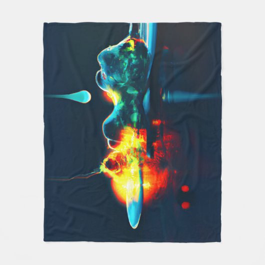 Couverture Polaire Éclairage Liquide (Devant)