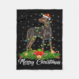 Couverture Polaire Éclairage Noël Correspondant Chapeau de Père Noël