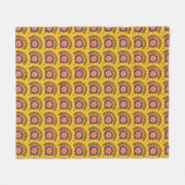 Couverture Polaire Éclat de soleil doré (Devant (Horizontal))