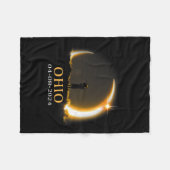 Couverture Polaire Eclipse 2024 Ohio Total Solaire Eclipse 1 (Devant (Horizontal))