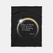 Couverture Polaire Éclipse solaire 2024 - Psaume 191 (Devant)