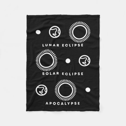 Couverture Polaire Eclipse solaire Apocalypse (Devant)