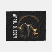 Couverture Polaire Éclipse Solaire Chat Éclipse Solaire Chat (Devant (Horizontal))