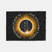 Couverture Polaire Éclipse solaire de totalité de famille (Devant (Horizontal))