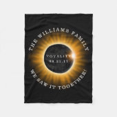 Couverture Polaire Éclipse solaire de totalité de famille (Devant)