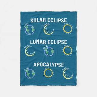 Couverture Polaire Éclipse solaire Éclipse lunaire Apocalypse Illustr