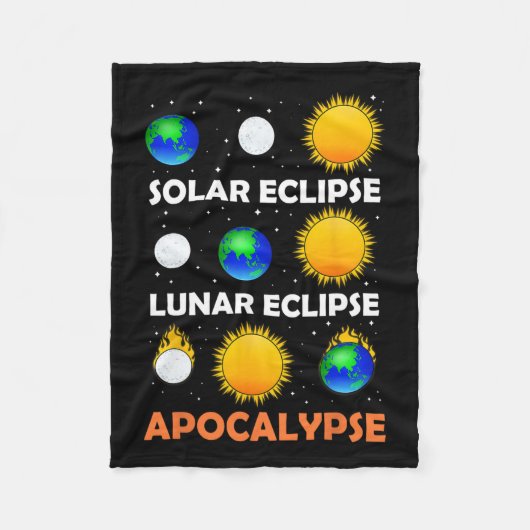 Couverture Polaire Éclipse solaire Éclipse lunaire Enseignant de scie (Devant)