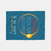Couverture Polaire Éclipse Solaire Totale 2017 (Devant (Horizontal))