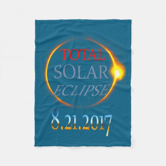 Couverture Polaire Éclipse Solaire Totale 2017 (Devant)