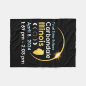 Couverture Polaire Éclipse Solaire Totale À Carbondale Illinois Sur A (Devant (Horizontal))