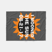 Couverture Polaire Éclipse solaire totale j'ai musardé le Sun (Devant (Horizontal))