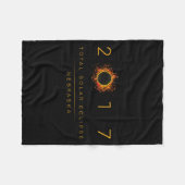 Couverture Polaire Éclipse solaire totale Nebraska 2017 (Devant (Horizontal))