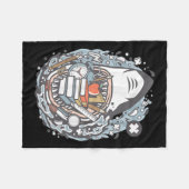 Couverture Polaire École de dessin de requin (Devant (Horizontal))