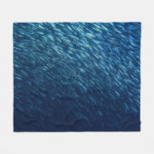 Couverture Polaire École de poisson sous-marin Abstrait (Devant (Horizontal))