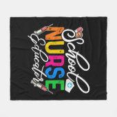 Couverture Polaire École Infirmière Enseignante en soins infirmiers (Devant (Horizontal))