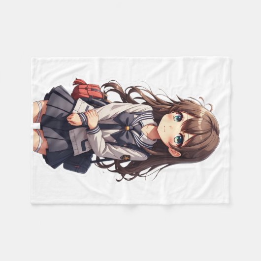 Couverture Polaire École japonaise d'Anime (Devant (Horizontal))