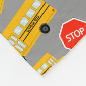 Couverture Polaire École Jaune Bus jardin d'enfants (Coin)