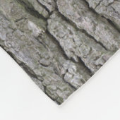 Couverture Polaire Écorce Rustique Faux Gris Sec (Coin)