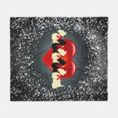 Couverture Polaire Écossais Terrier, noir/blond comme les blés, (Devant (Horizontal))