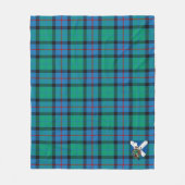 Couverture Polaire Ecosse Fleur D'Ecosse Tartan Plaid (Devant)
