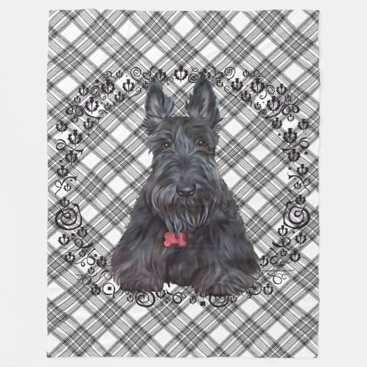 Couverture Polaire Ecosse sur Tartan (Devant)
