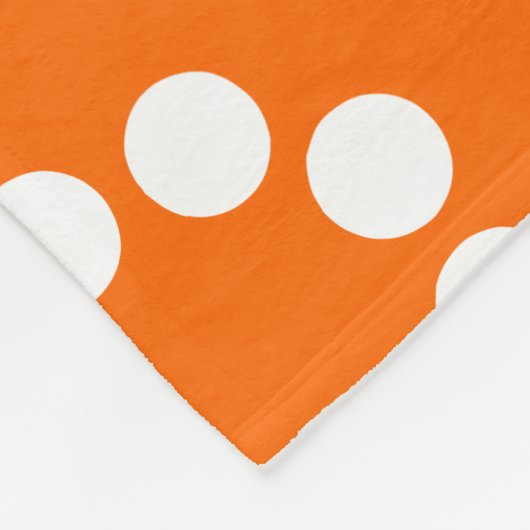 Couverture Polaire Écosystème - Orange en blanc (Coin)