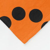 Couverture Polaire Écosystème - Orange sur noir (Coin)