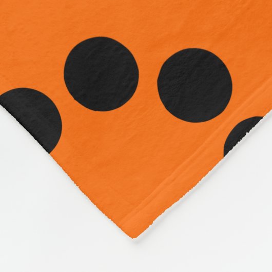 Couverture Polaire Écosystème - Orange sur noir (Coin)