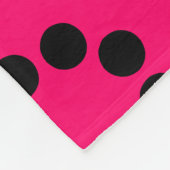 Couverture Polaire Écosystème - Rouge néon sur noir (Coin)