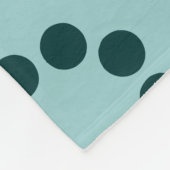 Couverture Polaire Écosystème - Vert bleu clair sur Vert mousse foncé (Coin)