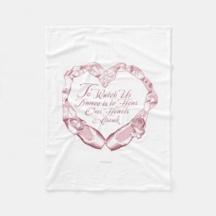 Couverture Polaire Écouter Notre Ballet Hearts Fleece Blanket