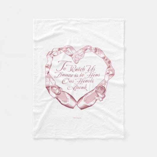 Couverture Polaire Écouter Notre Ballet Hearts Fleece Blanket (Devant)