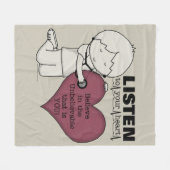 Couverture Polaire Écoutez votre coeur (Devant (Horizontal))