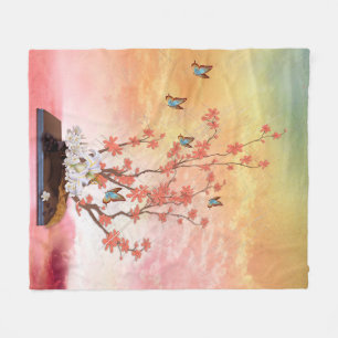Couverture Polaire Écran Ikebana