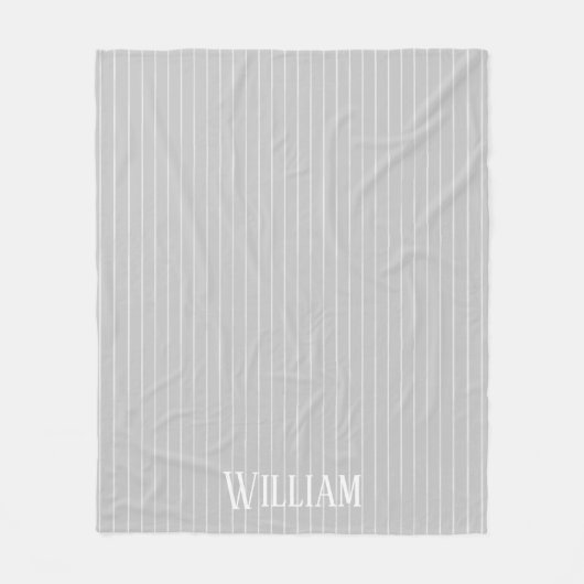 Couverture Polaire Écrans gris clair personnalisés (Devant)