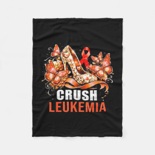 Couverture Polaire Écraser la leucémie cancer talons hauts fleur papi