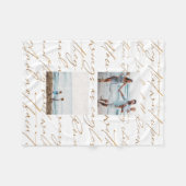 Couverture Polaire Écriture Attendre sur le Seigneur Deux photos (Devant (Horizontal))