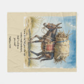 Couverture Polaire Écriture biblique inspirante Citation Matt (Devant (Horizontal))