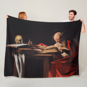 Couverture Polaire Écriture de Saint Jérôme (par Caravaggio)