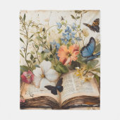 Couverture Polaire Écriture fleurit Serene (Devant)