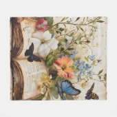 Couverture Polaire Écriture fleurit Serene (Devant (Horizontal))