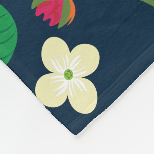 Couverture Polaire Écriture florale 1 Pierre 5:7 (Coin)