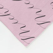 Couverture Polaire Écriture manuscrite minimaliste de nom classique (Coin)