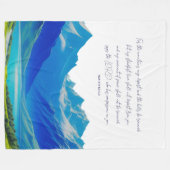 Couverture Polaire Écriture moderne Isaïe 54:10 (Devant (Horizontal))