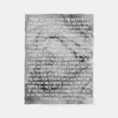 Couverture Polaire Écritures personnalisables (Devant)